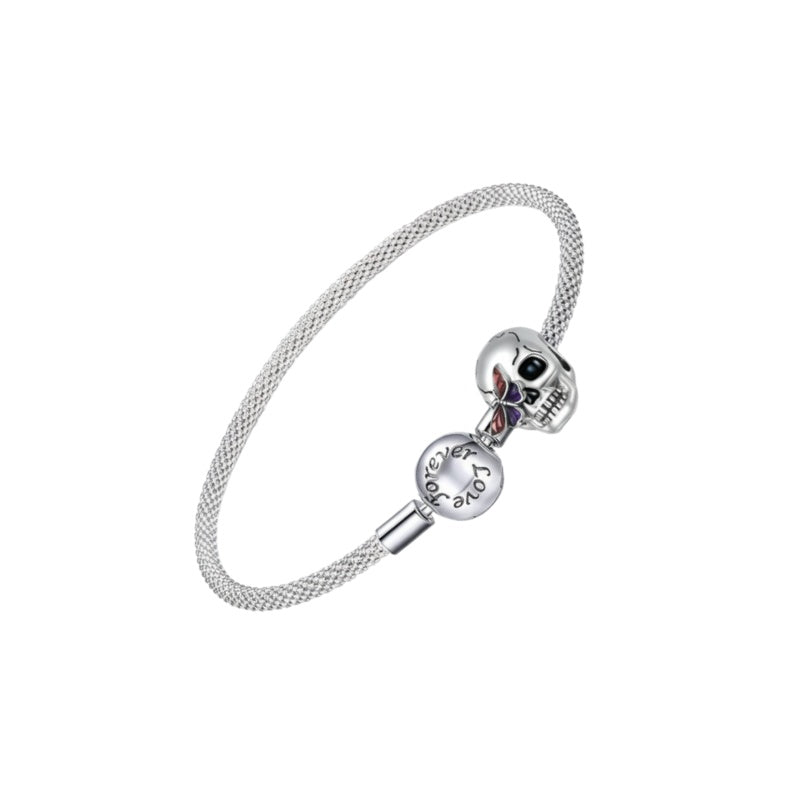 Custom Halloween Sterling Silver Charm Bracelet