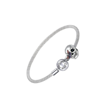 Custom Halloween Sterling Silver Charm Bracelet