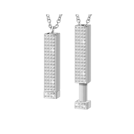 Creative Hidden Message Custom Necklace-Engraving Retractable Necklace