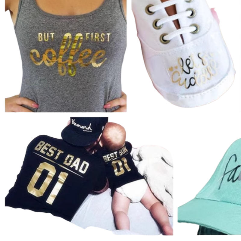 Custom Metallic Heat Transfer Vinyl  for Premium Designs