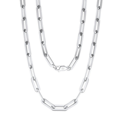 Custom Nameplate Necklace in Multiple Fonts - 925 Sterling Silver