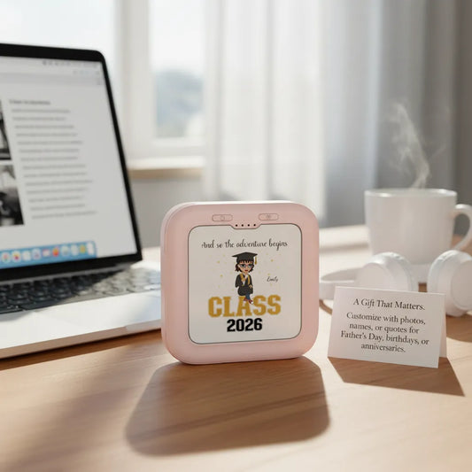  Personalized Class of 2026 Graduation Portable Charger with-Makeup Mirror.