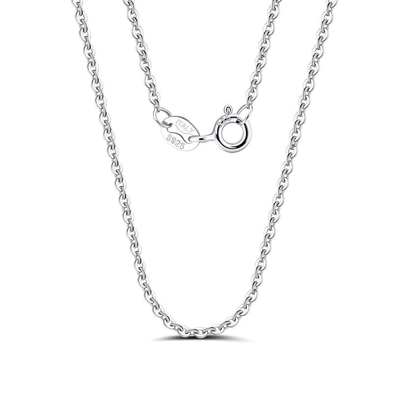 Custom Nameplate Necklace in Multiple Fonts - 925 Sterling Silver