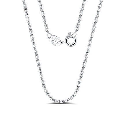 Custom Nameplate Necklace in Multiple Fonts - 925 Sterling Silver
