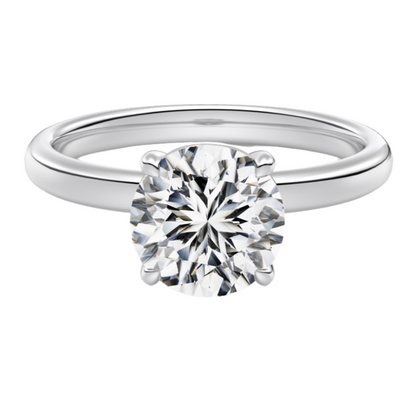 3CT 925 Sterling Silver Engagement Rings Solitaire Cubic Zirconia CZ Wedding Promise Rings for Her