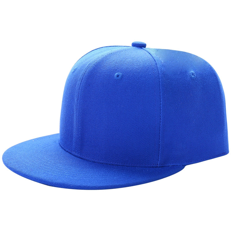 Custom Snapback Baseball Hat Cap Hip Hop Style  Flat Bill Blank Solid Color Adjustable Size