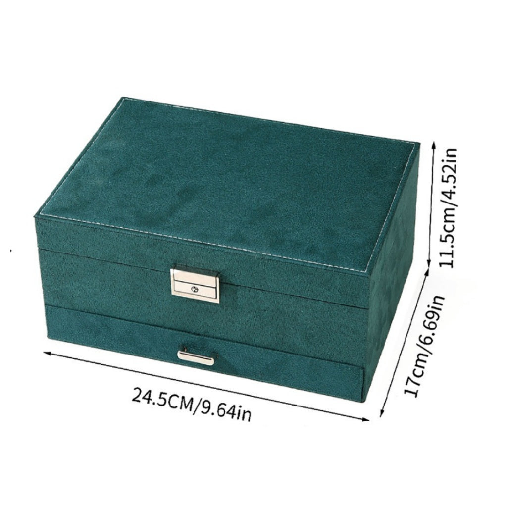 Personalized Large Jewelry Box with Custom Name Printing,Perfect Gift for Women