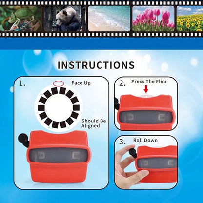 Personalized 3D Viewfinder with Custom Photo Reel Toy for Kids