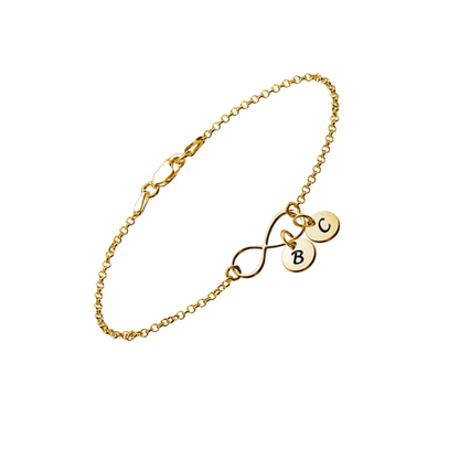 Custom 925 Sterling Silver Bracelets for Women Teen Girls, Infinity Love Heart Charm Chain Bracelet Bangle Fashion Jewelry Gifts