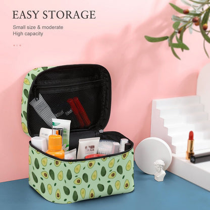 Trousse de maquillage, trousse de maquillage portable, trousse de voyage grande capacité, trousse de toilette personnalisée pour femme avec poignée