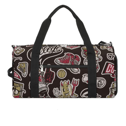 Sac de sport personnalisé avec impression, sac de sport sec et humide séparé, sac de sport, sac de sport, sac à main d'entraînement, sac à dos de yoga