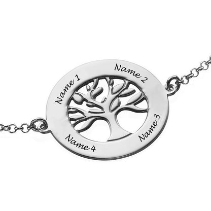 Personalized Tree of Live Bracelet for Women, Birthday Friendship Graduation Gift for Women Girls Sisters Friends