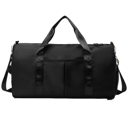 Personalized Embroidered Duffel Bag with Shoe Compartment - Custom Name Weekender Bag for Gym & Travel