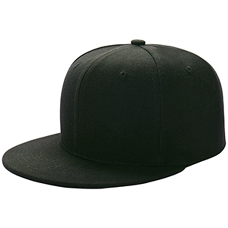 Custom Snapback Baseball Hat Cap Hip Hop Style  Flat Bill Blank Solid Color Adjustable Size