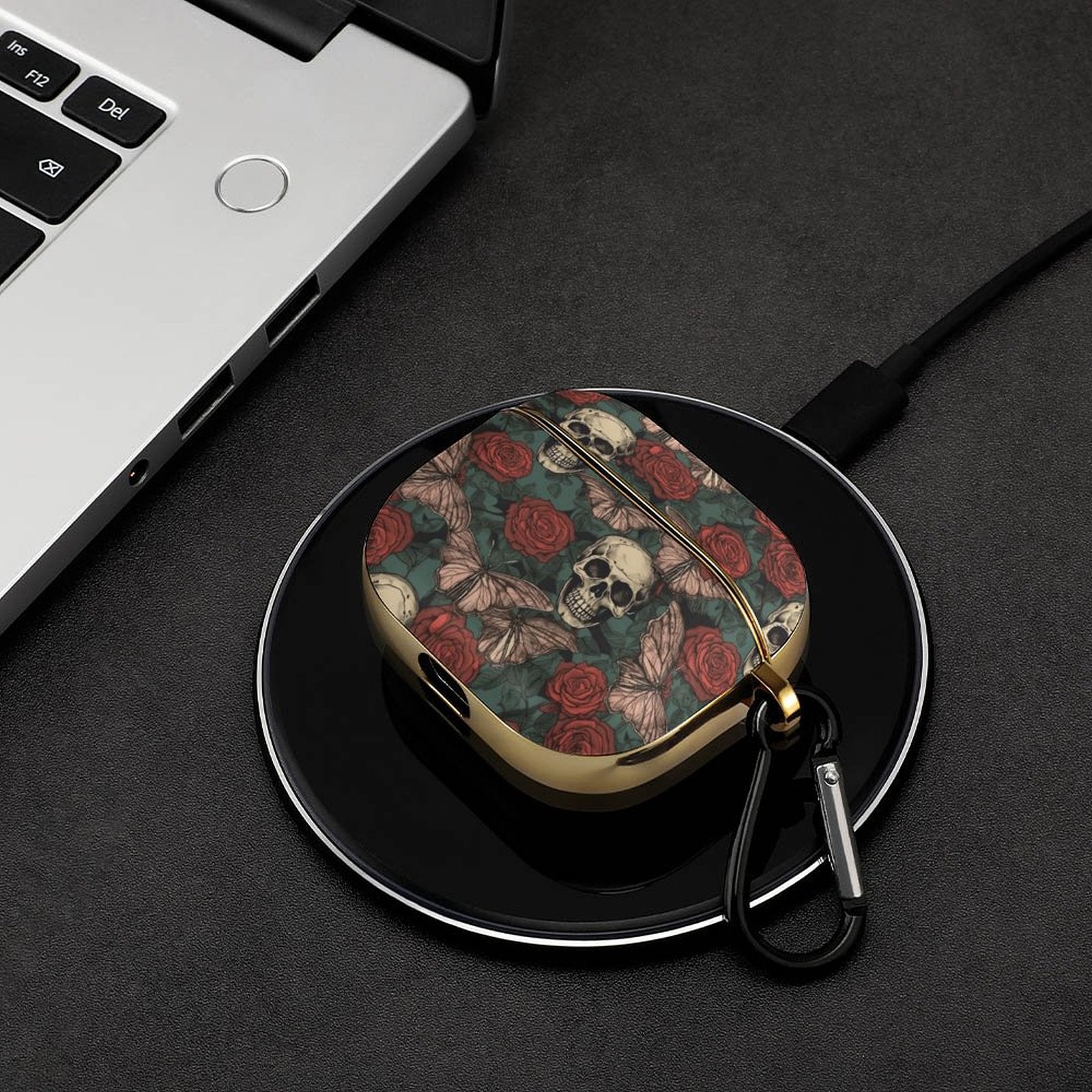 Custom AirPod 3 Cover With Keychain On Bag For Travel.