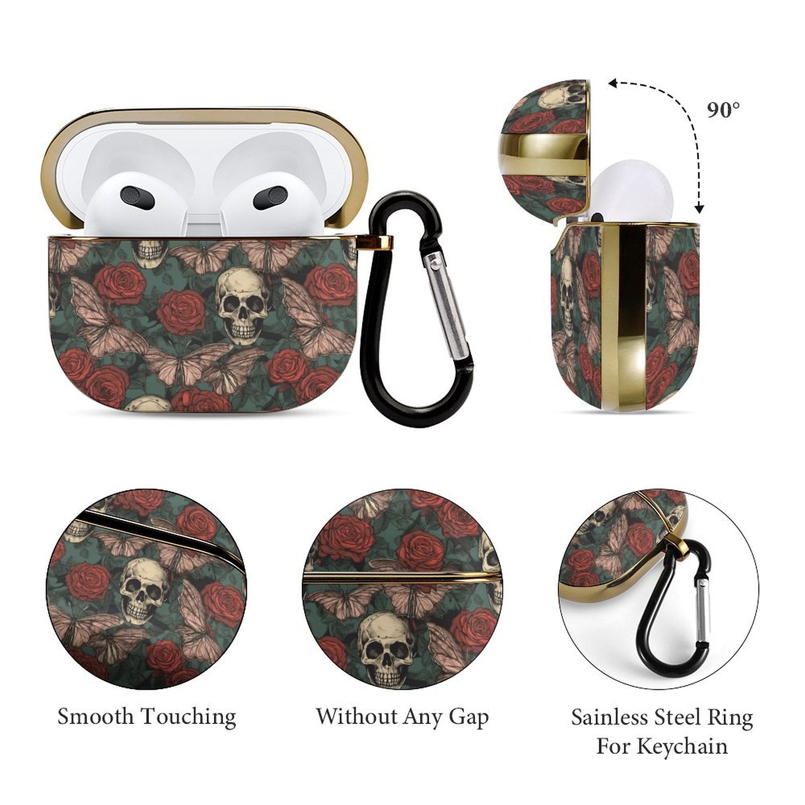 Custom AirPods 3rd Gen Case Open View Showing Charging Case.