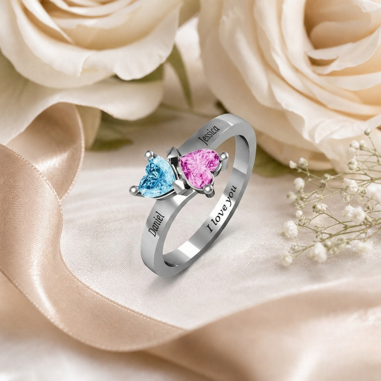 Custom Butterfly Ring lifestyle view custom jewelry