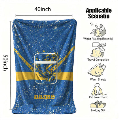 40x50 inch custom graduation blanket and gift guide.