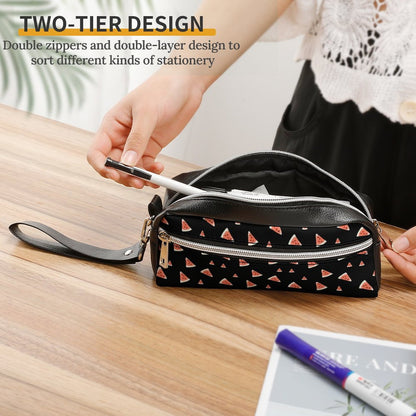 Custom Coin Pouch for Adults lifestyle shot, showing ease of carry with wrist strap.