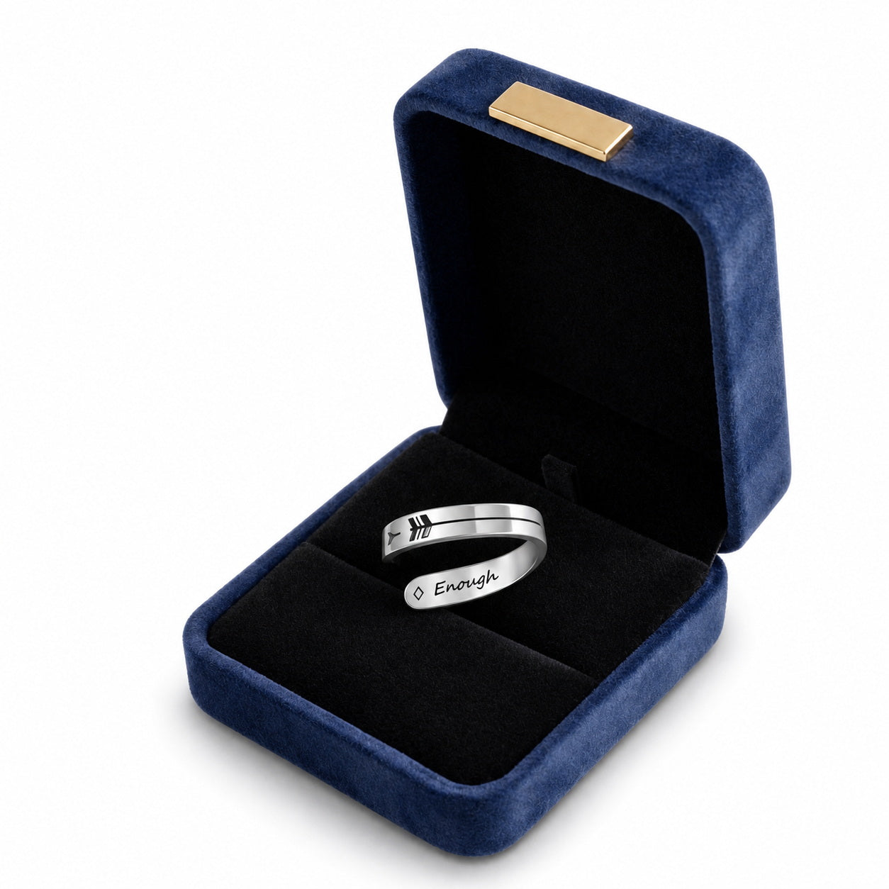 Custom Couple Name Ring gift box view custom jewelry