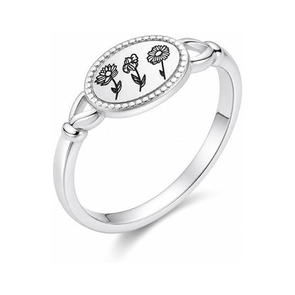 Custom family botanical name ring main view