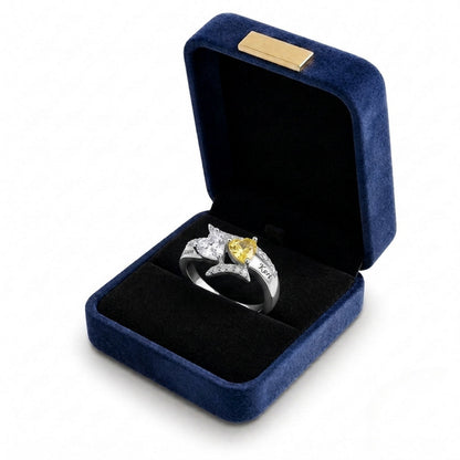 Custom Floral Ring gift box view custom jewelry