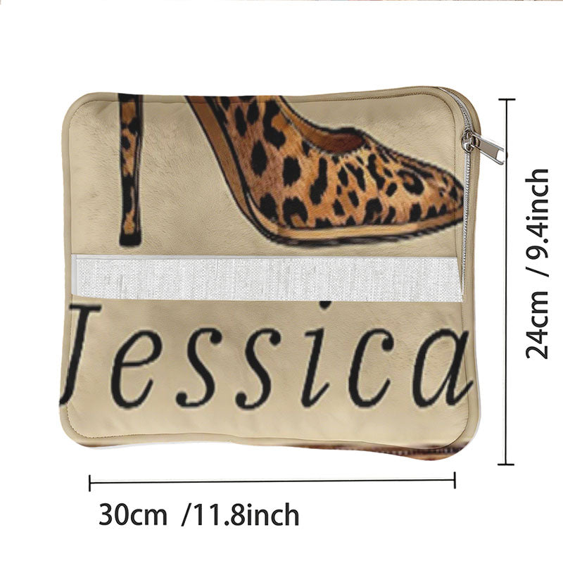 Custom leopard pillow: 30x24cm (11.8x9.4 inch) size.