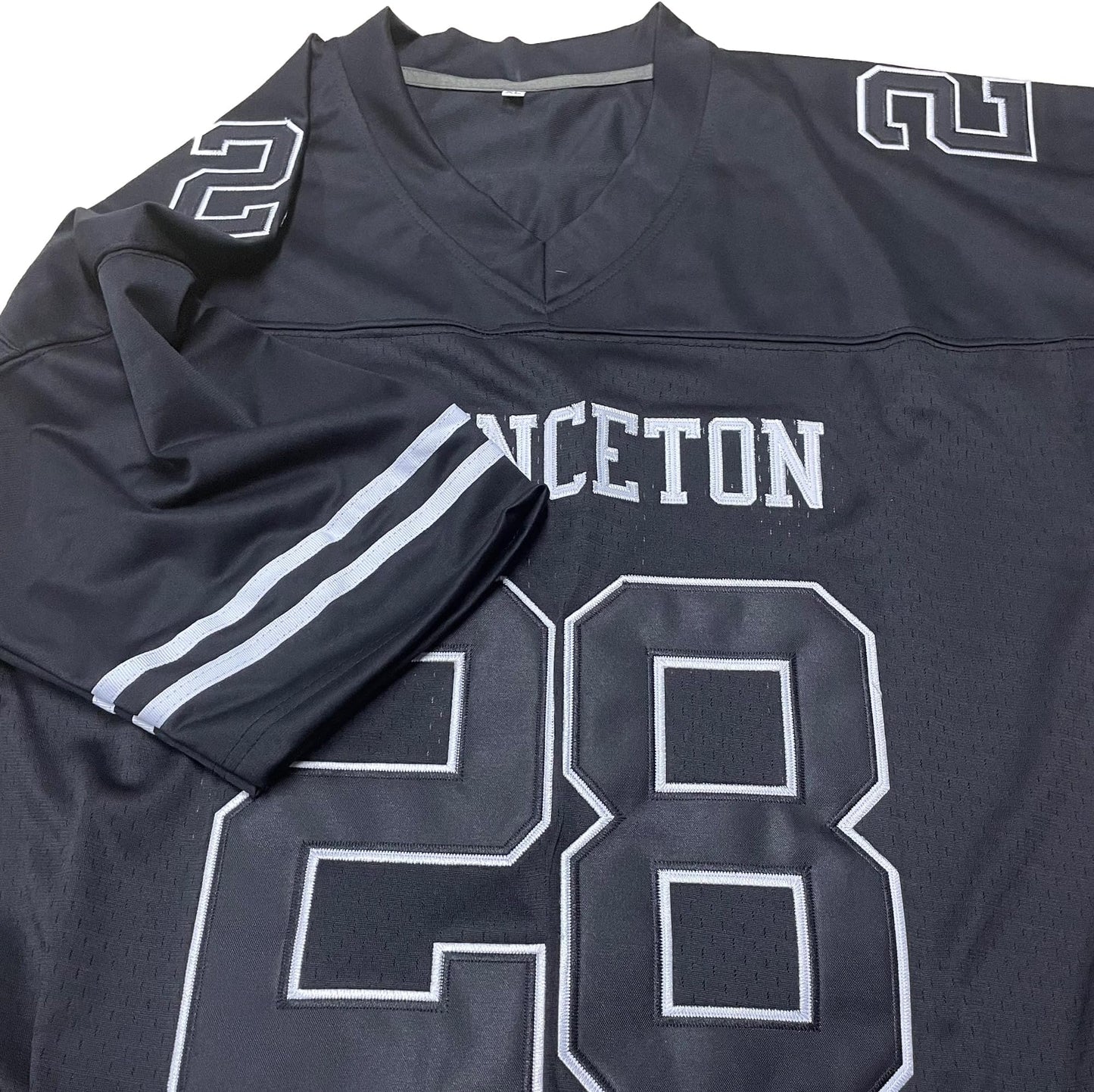 Custom Jersey showing Moisture Wicking and Breathable fabric detail.