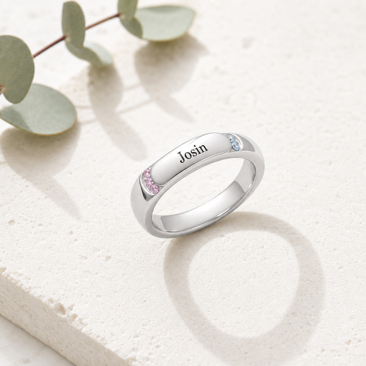 Custom Name Band lifestyle view custom jewelry