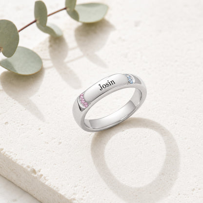 Custom Name Band lifestyle view custom jewelry