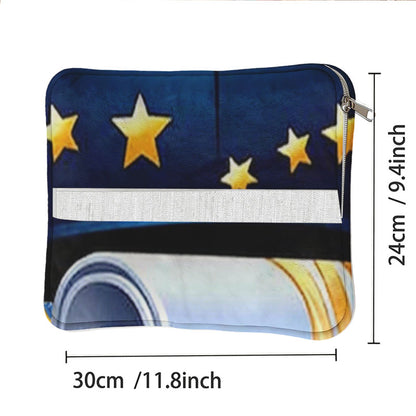 Folded graduation pillow dimensions: 11.8 x 9.4 inches.