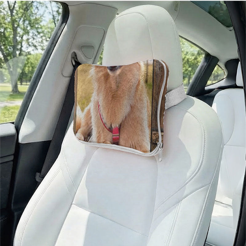 2-in-1 design: pet blanket folds into a zipper photo pillow