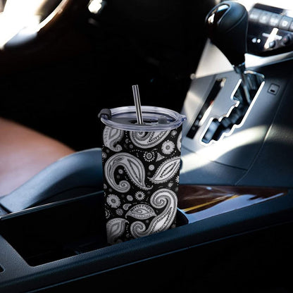 Custom Photo Travel Mug fits easily into standard car cup holder for travel.
