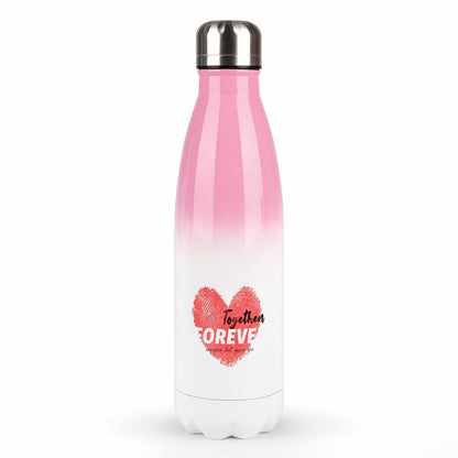 Custom Pink Ombre Insulated Steel Bottle Keeps Hot And Cold.