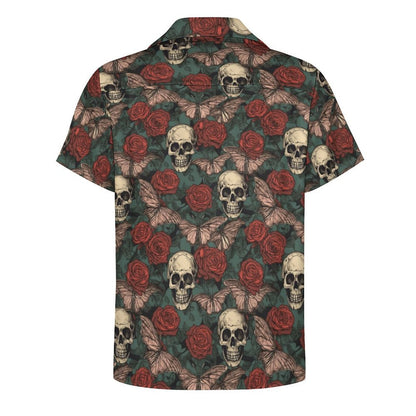 Back view of custom print Aloha shirt showing full customization area.