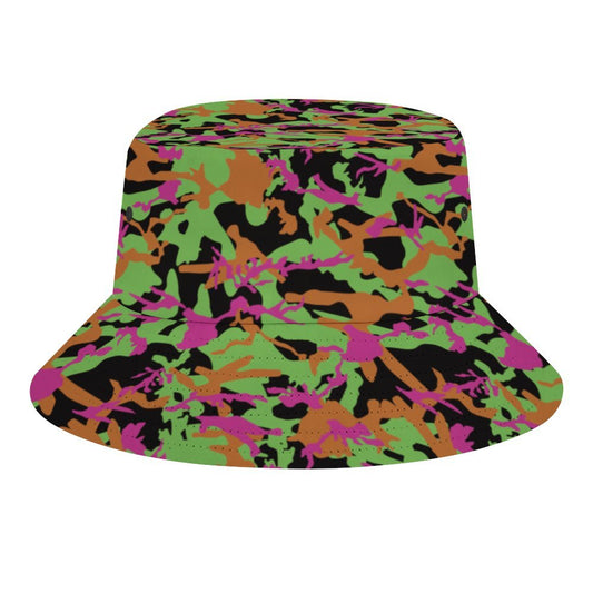 Custom Print Bucket Hat. Design Your Own front view. Personalized Summer Hat.