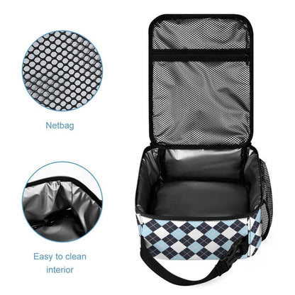 Custom Print Lunch Bag Internal Storage And Capacity View.