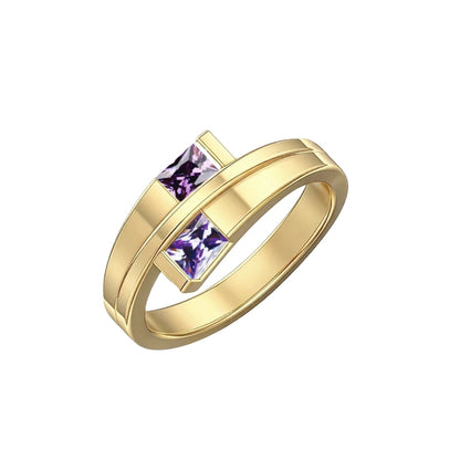 Bagues de naissance personnalisées pour femmes en argent sterling 925, bagues de promesse personnalisées pour elle, bague personnalisée à 2 noms pour maman et épouse