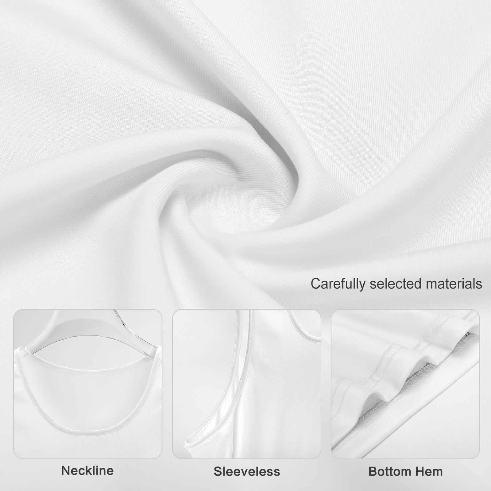 High-quality material and stitching details of Sleeveless Muscle Shirt.