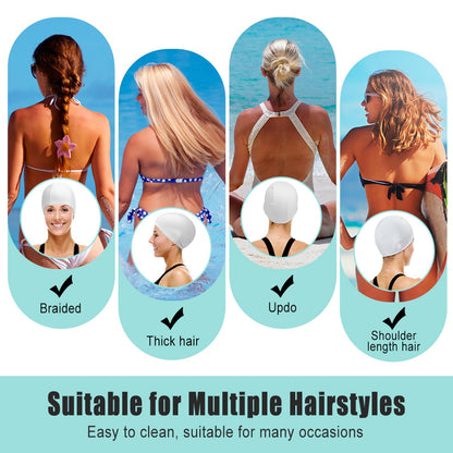 Print area guide for Custom Team Swimming Caps Bulk orders and design.