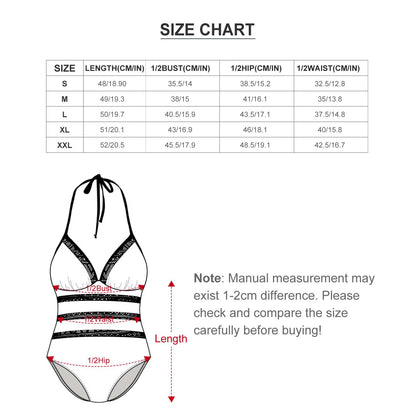 Personalized Women Slimming One Piece Swimsuits Tummy Control Vintage Bathing Suits