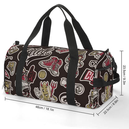 Sac de sport personnalisé avec impression, sac de sport sec et humide séparé, sac de sport, sac de sport, sac à main d'entraînement, sac à dos de yoga