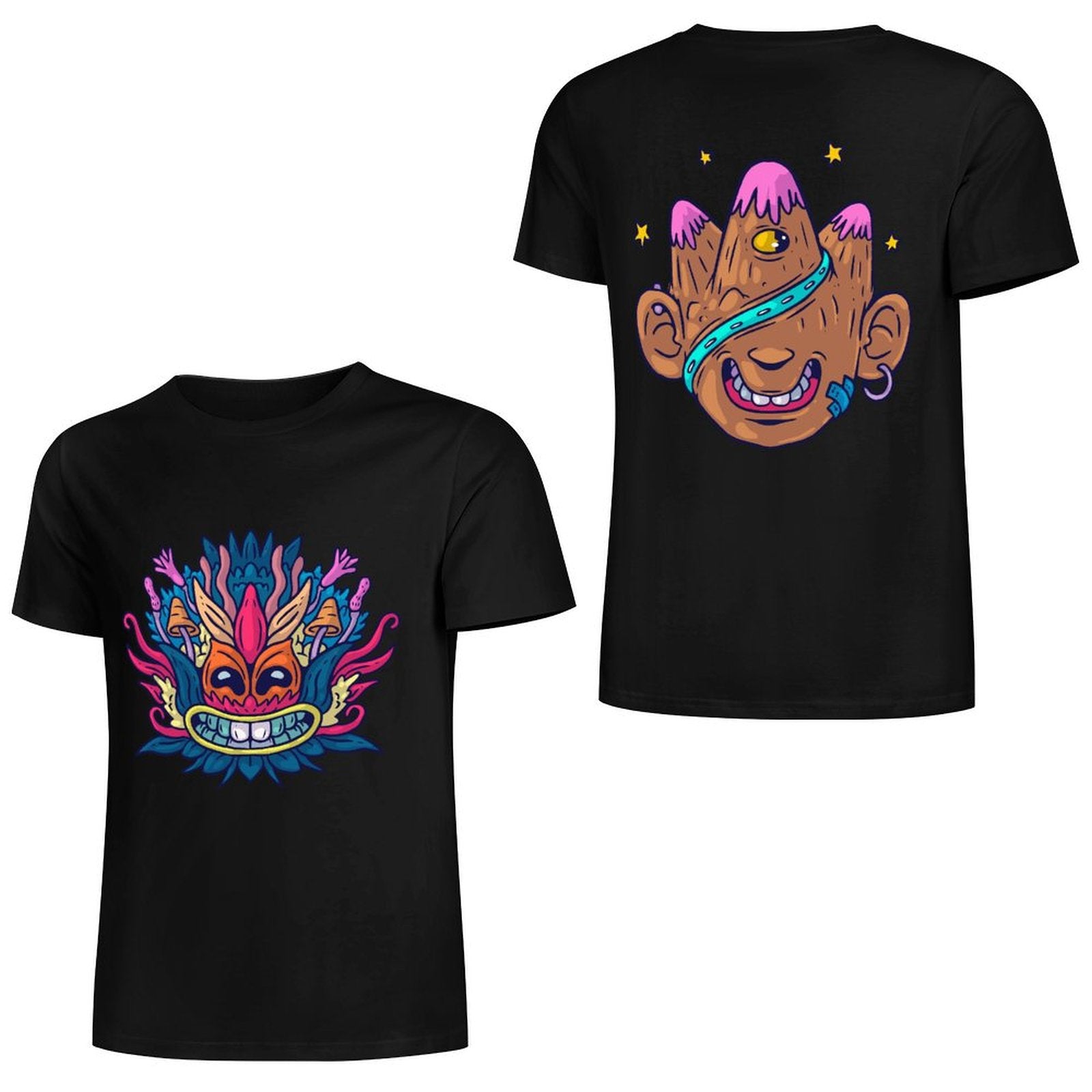 Design Your Own Black T Shirt. Add Text/Image/Logo.