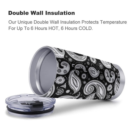 DIY Custom Vacuum Insulated Cup graphic showing hot and cold temperature retention.