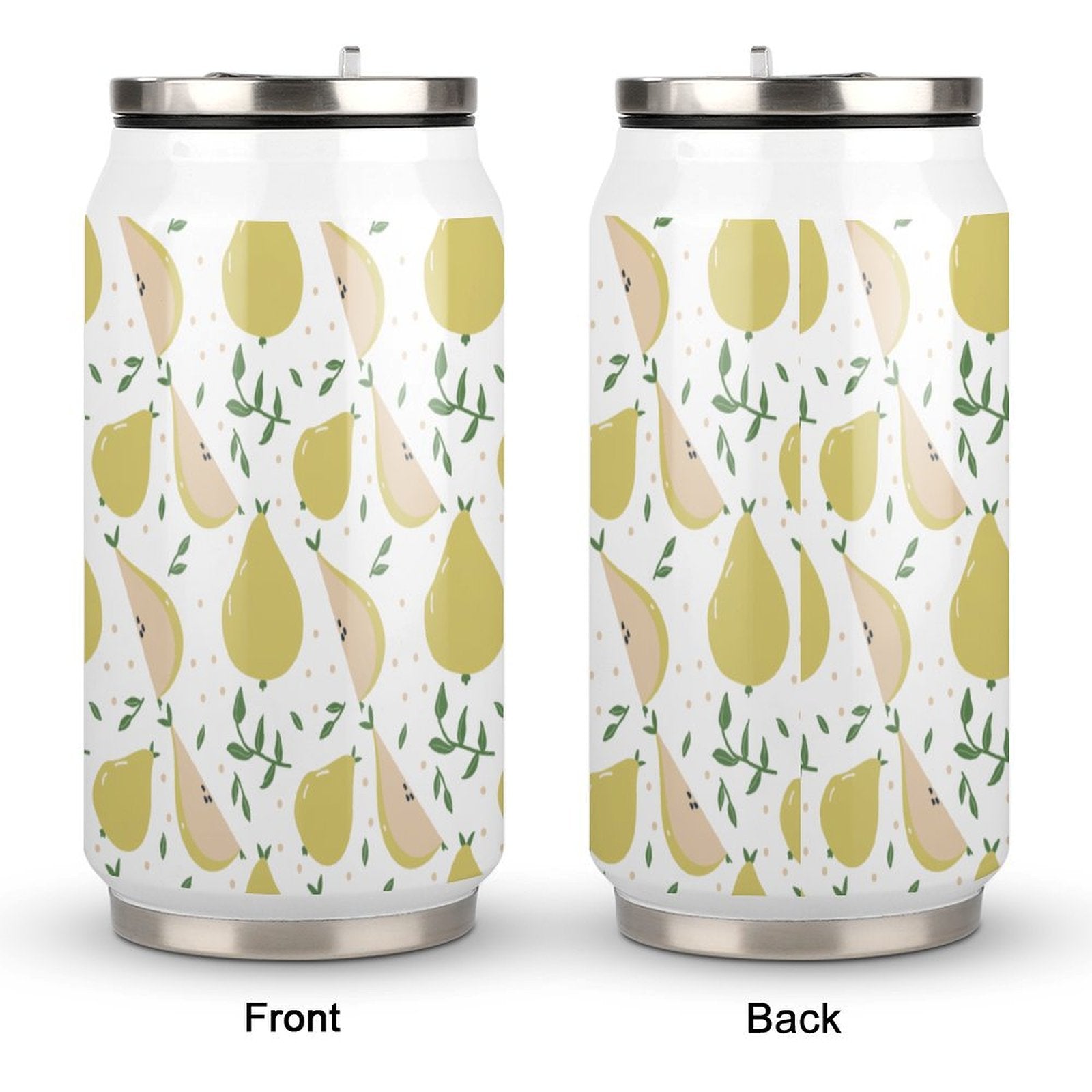 Double Wall Vacuum Tumbler With Lid And Reusable Stainless Steel Straw.