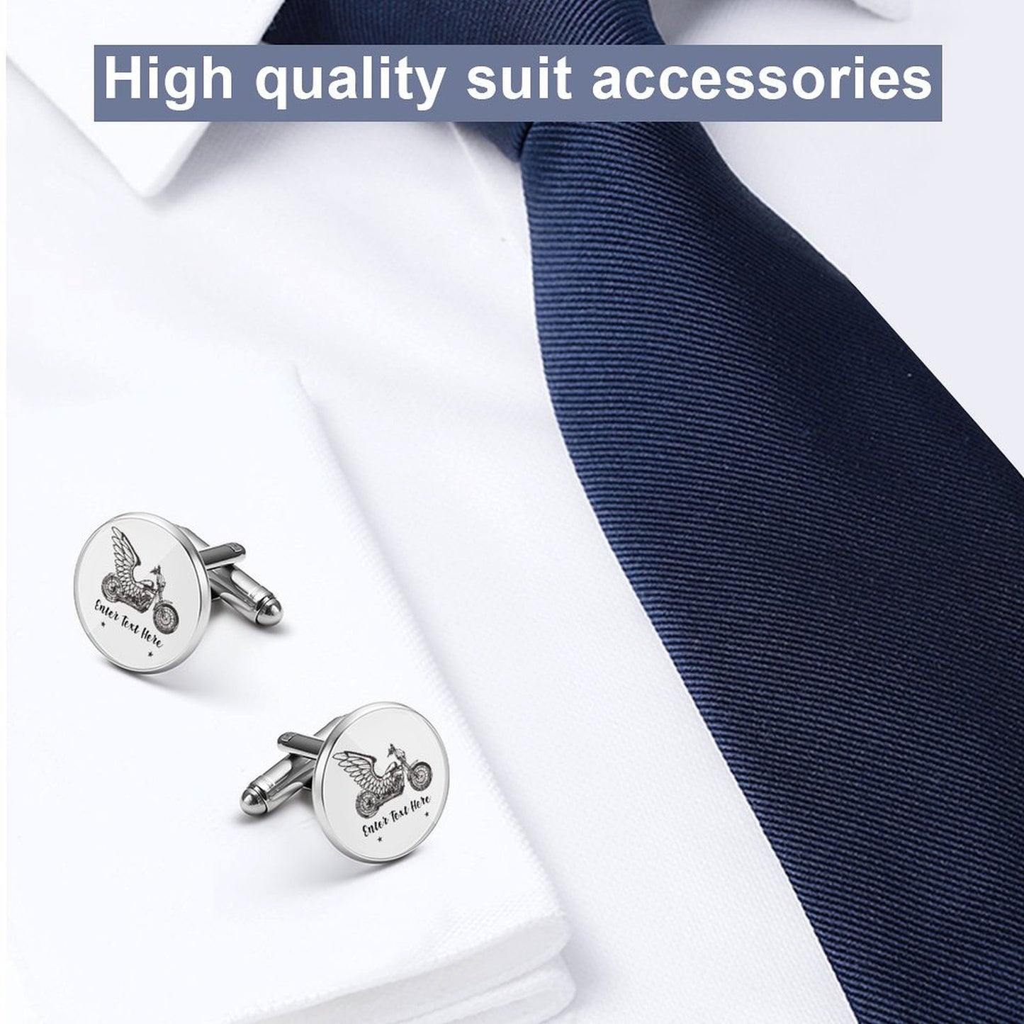 Durable Custom Cufflinks: Anti-Rust and Anti-Scratch features.