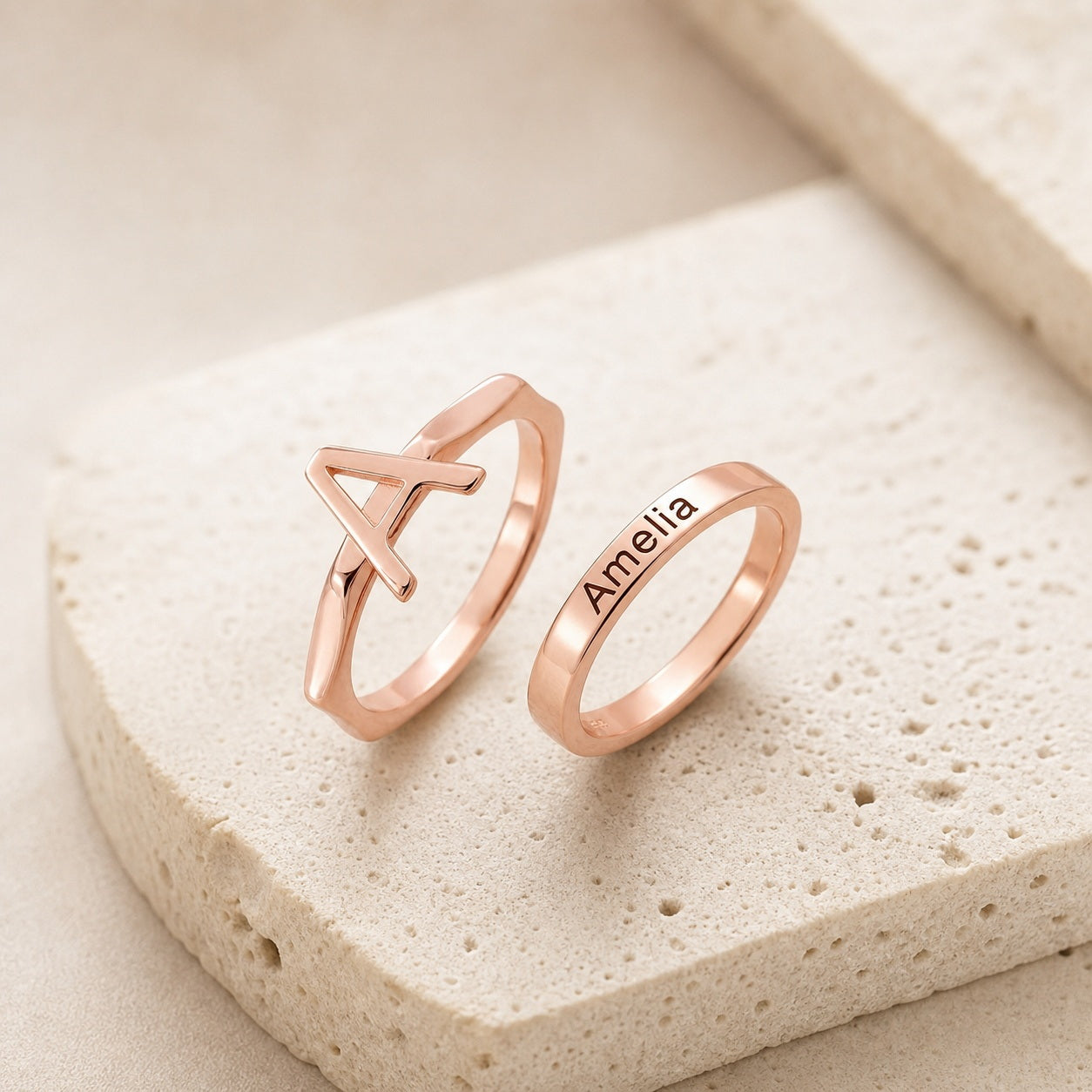 Personalized personalized-name-initial-ring lifestyle detail