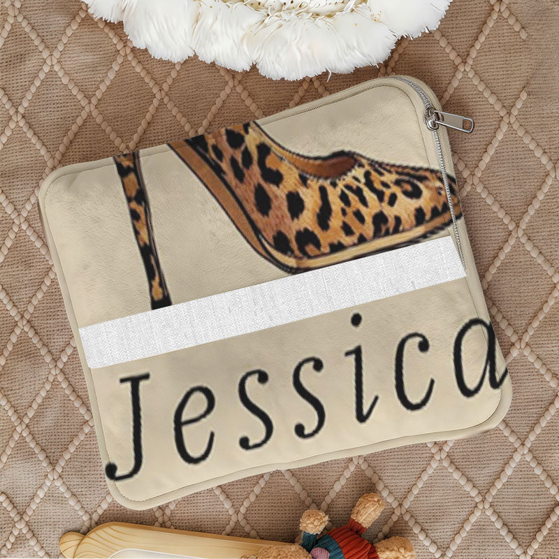 Foldable Jessica fashion pillow with elastic strap.