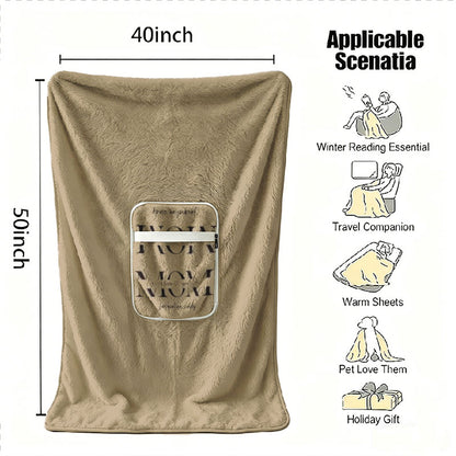 40x50 inch custom name blanket with usage illustrations