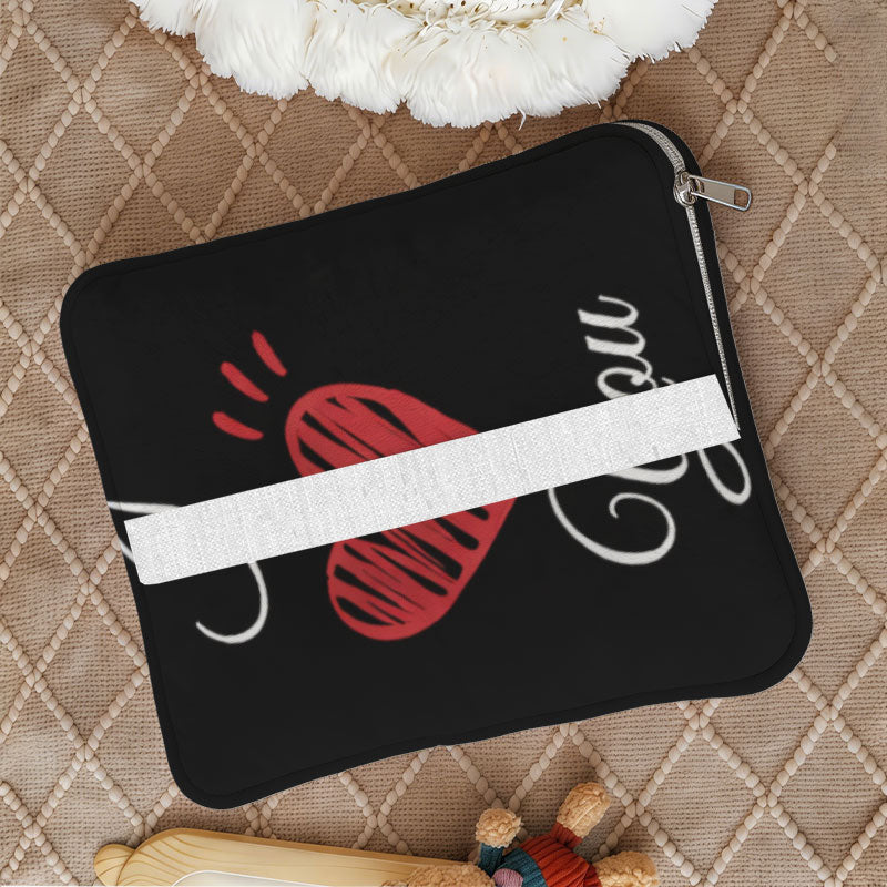 I Love You custom photo cushion with foldable blanket inside.